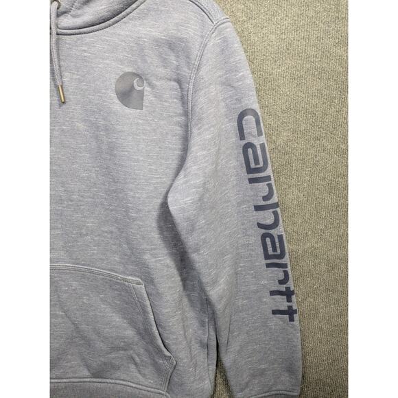 Carhartt Gray Hoodie Sweatshirt - Picture 2 of 10